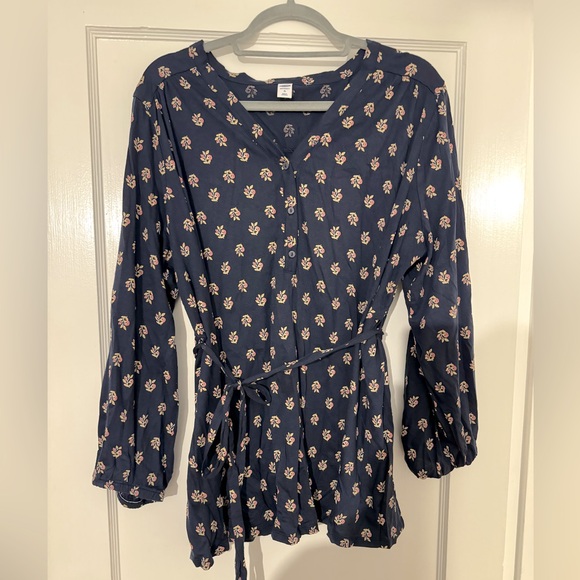 Old Navy Maternity V Neck tie tunic size XL - Picture 3 of 5